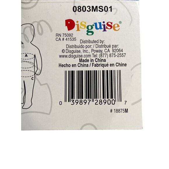 Mickey Mouse Toddler Costume By Disguise M (3T-4T) PVC Material Black and Red - Picture 5 of 10